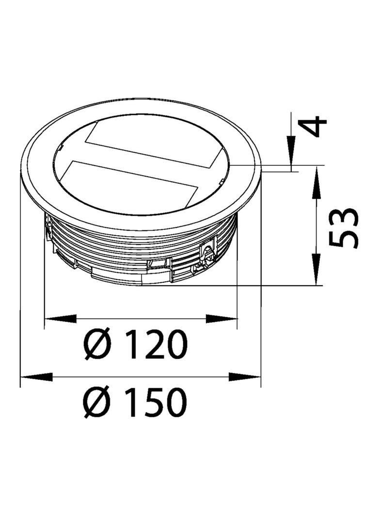tehalit.VE-EE Przepust kablowy uchylny >32mm PA stalowy
