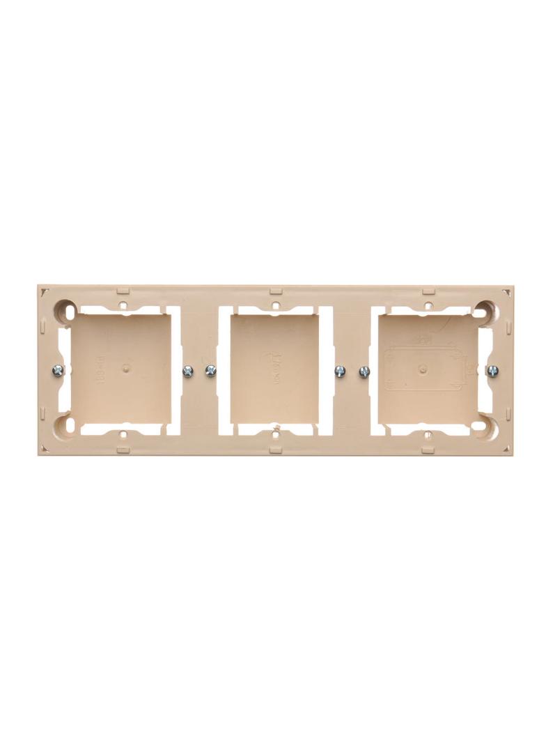 puszki instal. Puszka natynkowa płytka (31mm) potrójna beż