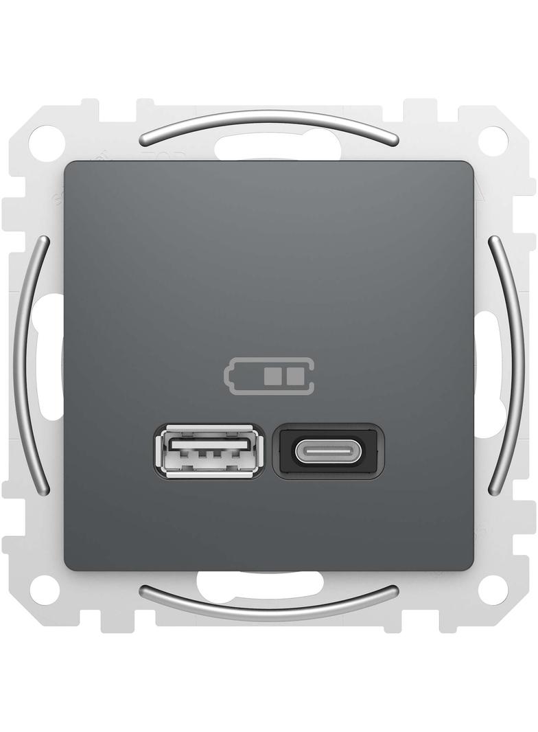 Gniazdo ładowania USB A+C 45W PD, cz.a.