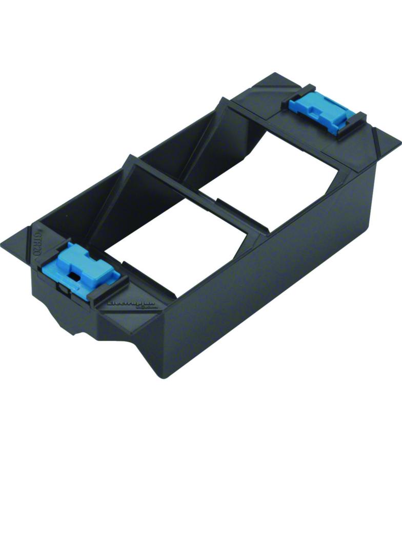 tehalit.GB-EG Puszka montażowa teleinformatyczna podwójna PC-ABS czarny GTVD200 HAGER