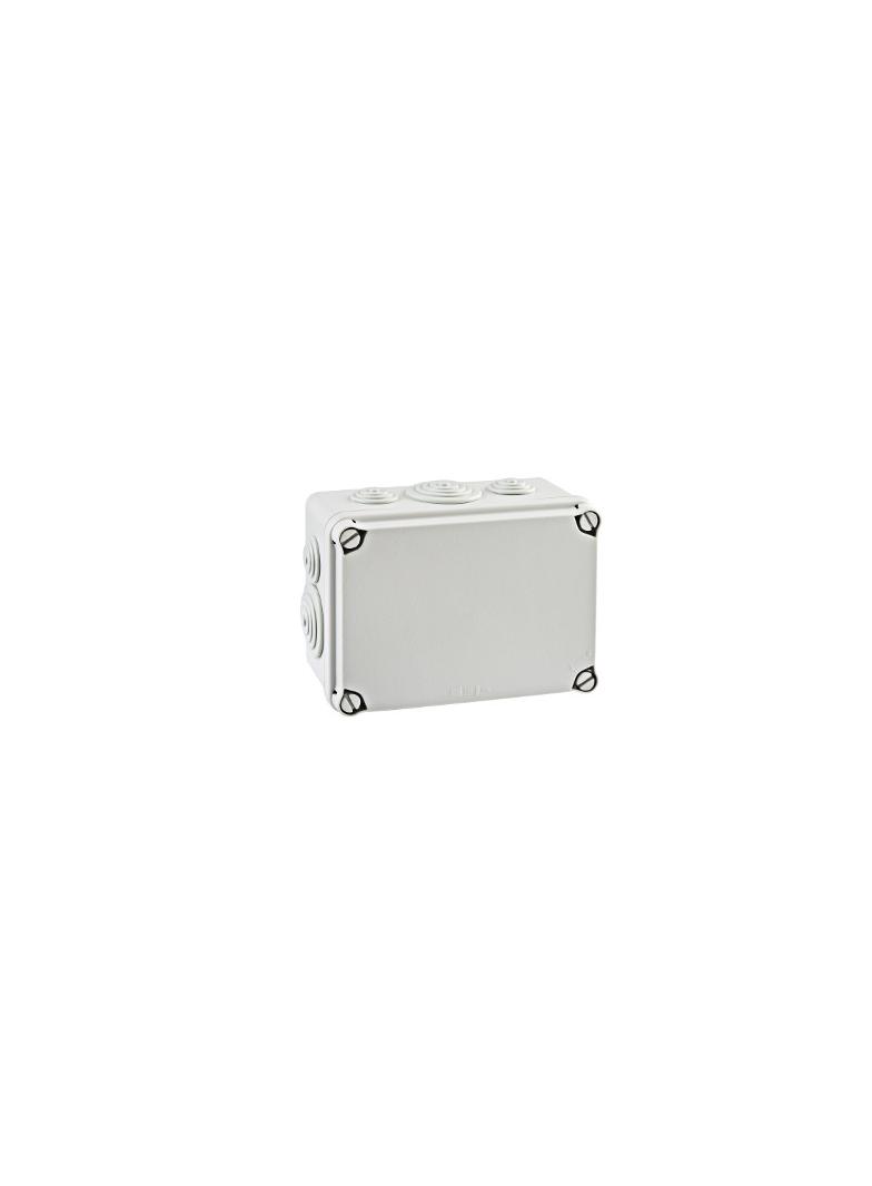 PUSZKA SERII „LIGHT” PUSZKA INSTALACYJNA LIGHT POKRYWA PEŁNA, DŁAWNICE 162x116x76 (6xM25, 4xM40) IP66/67 EV-161 PCE