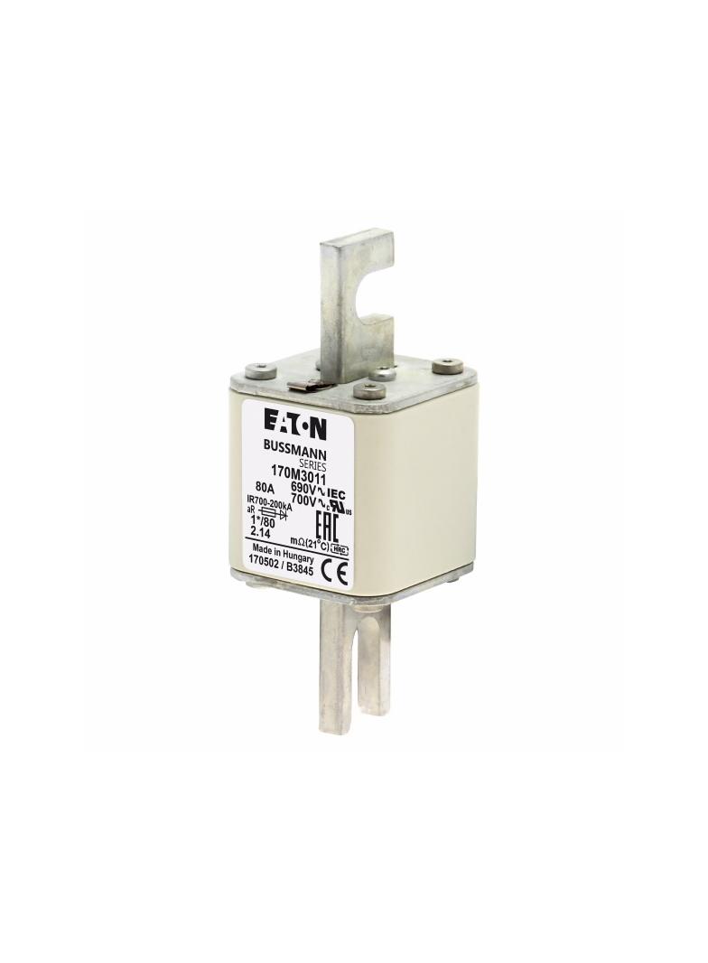 80A 690V 1*/80 aR INDICATOR FUSE Wkładka szybka 80A AC 690V compact DIN 1 45x45x104 mm aR 170M3011 E