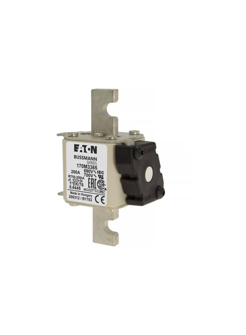 FUSE 200A 690V 1*EK/76 AR UC Wkładka szybka 200A AC 690V rozmiar 1 45x59x102 mm aR, 170M3365 EATON