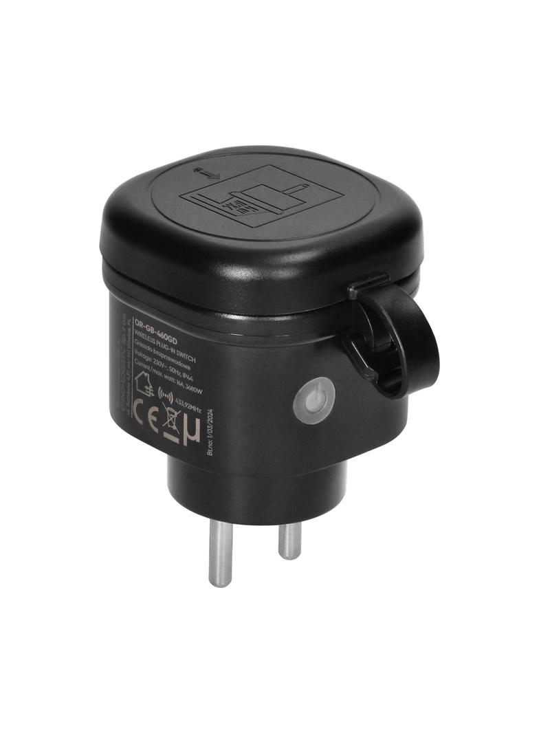 Zestaw bezprzewodowych mini gniazd sterowanych pilotem 2+1 IP44 ORNO