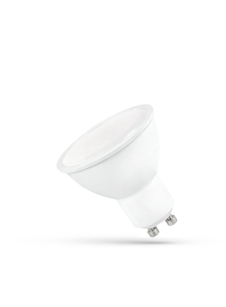 LED GU10 230V 6W SMD WW z mleczną szybką biała Spectrum