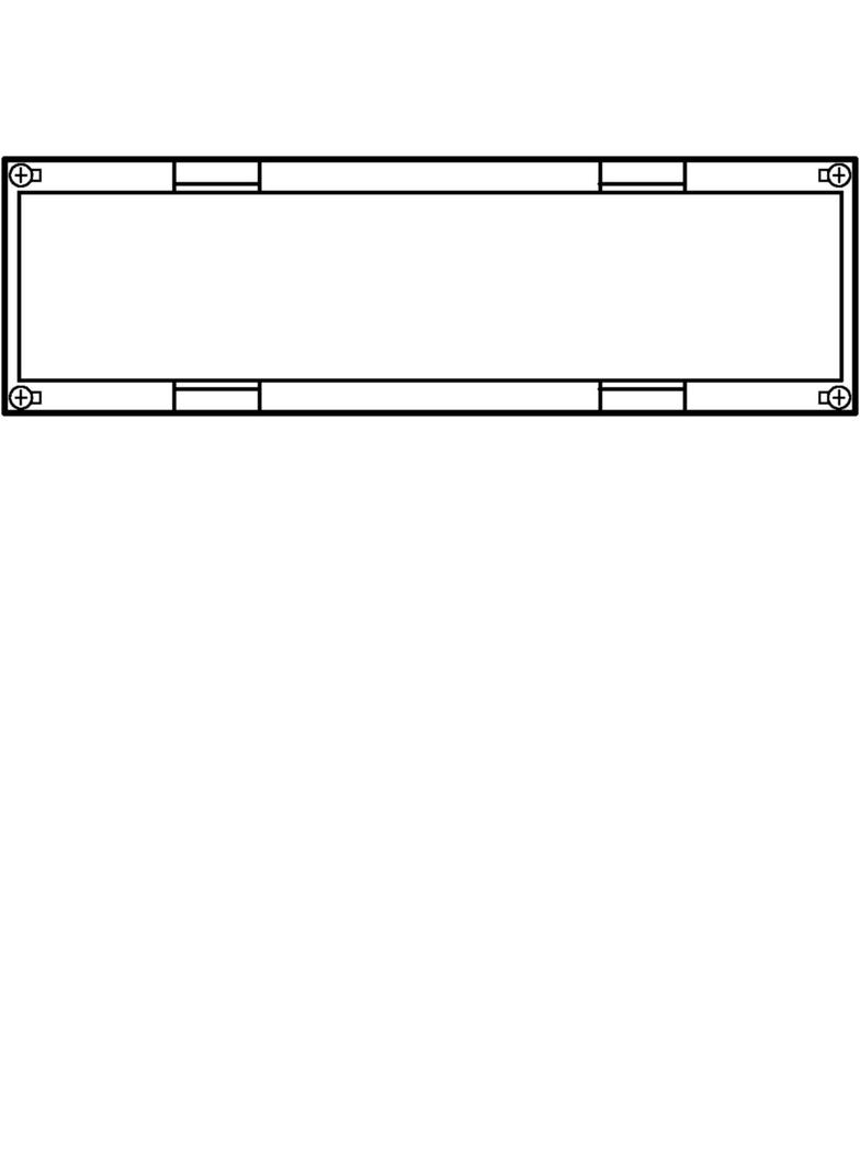univers N Blok pusty 150x500mm UD12F1 HAGER