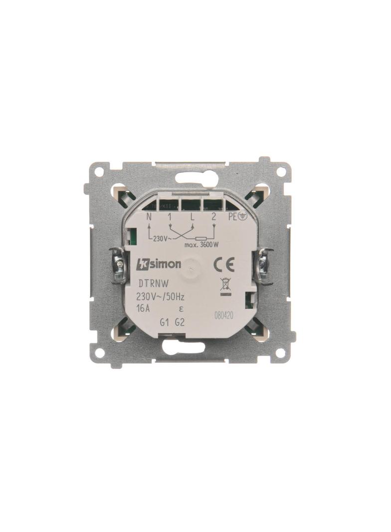Simon 54 Regulator temperatury z wyświetlaczem z czujnikiem wewnętrznym 16(2) A 230V kremowy DTRNW.01/41 KONTAKT