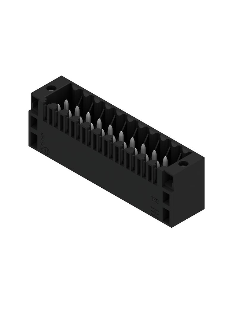 S2L 3.50/22/180F 3.5SN BK BX Wtyki PCB (złącza płyty), 3.50 mm, Liczba biegunów: 22, kąt odejścia: 180° /36szt./ 1729670000 WEIDMÜLLER