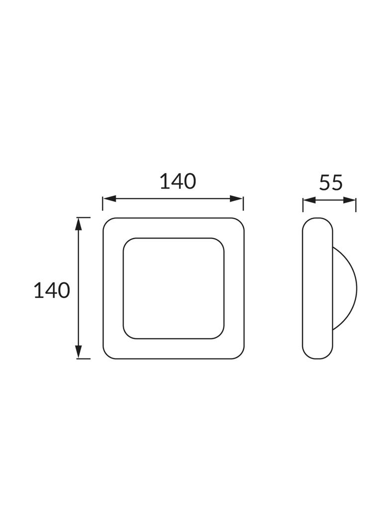 Oprawa hermetyczna FIDO LED 4W D GREY 4000K