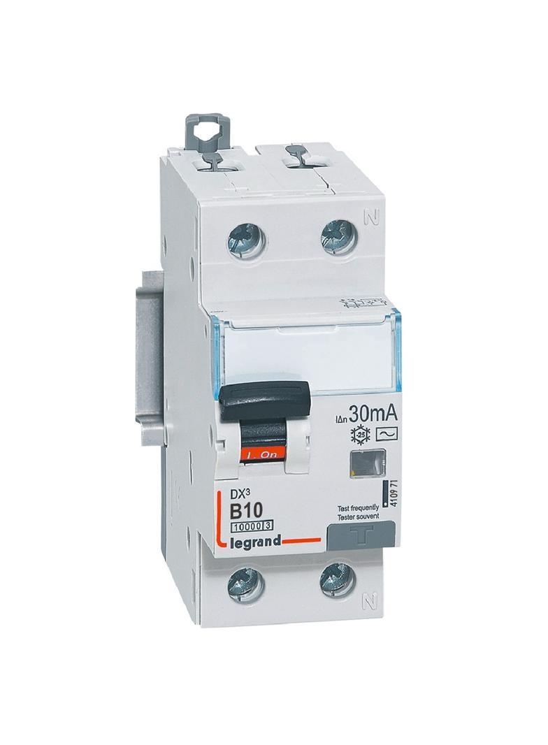 Wyłącznik Różnicowonadprądowy P 312 2P B10A 30Ma Typ AC 10Ka Serii DX3 410971 LEGRAND