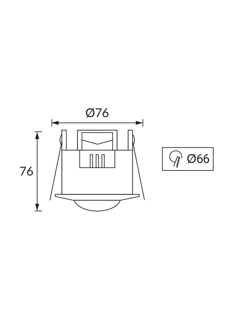 Czujnik ruchu OKO PIR WHITE