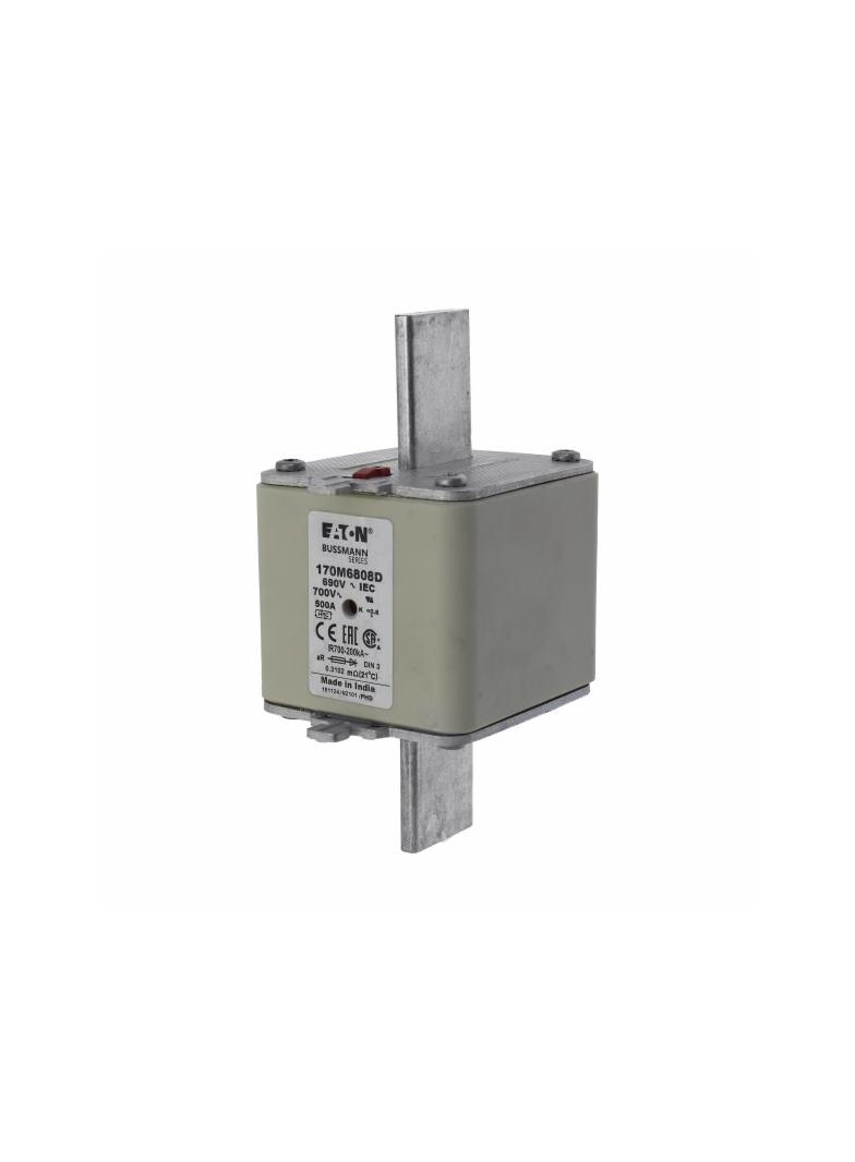 500A 690V aR DIN 3 HSDNH FUSE Wkładka szybka 500A AC 690V DIN 3 aR DIN IEC podwójny wskaźni 170M6808