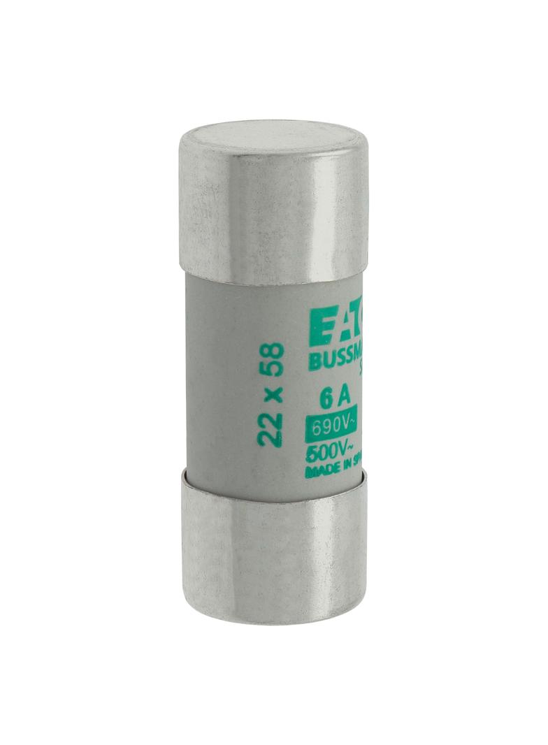 CYLINDRICAL FUSE 22 x 58 6A AM 690V AC Wkładka cylindryczna 22 x 58mm 6A AM 690V AC C22M6 EATON