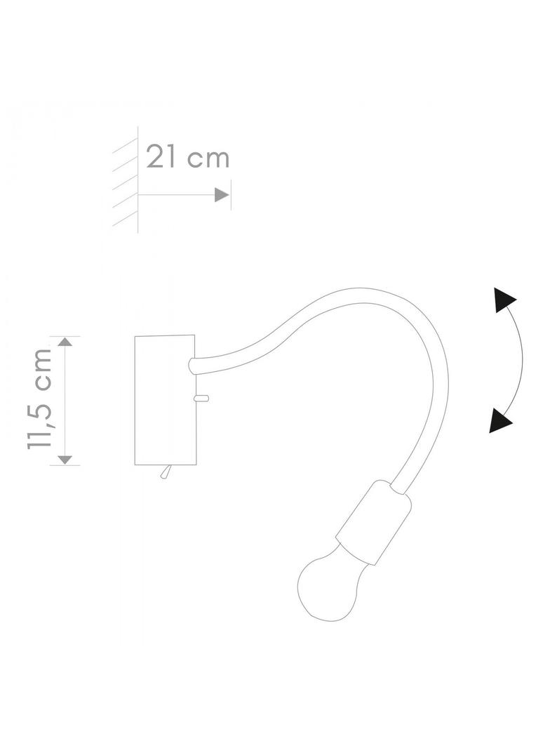 FLEX BLACK I KINKIET