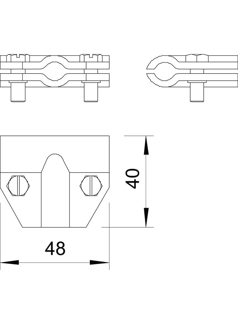 245/CU, ŁĄCZNIK TRÓJNIKOWY 8-10MM CU
