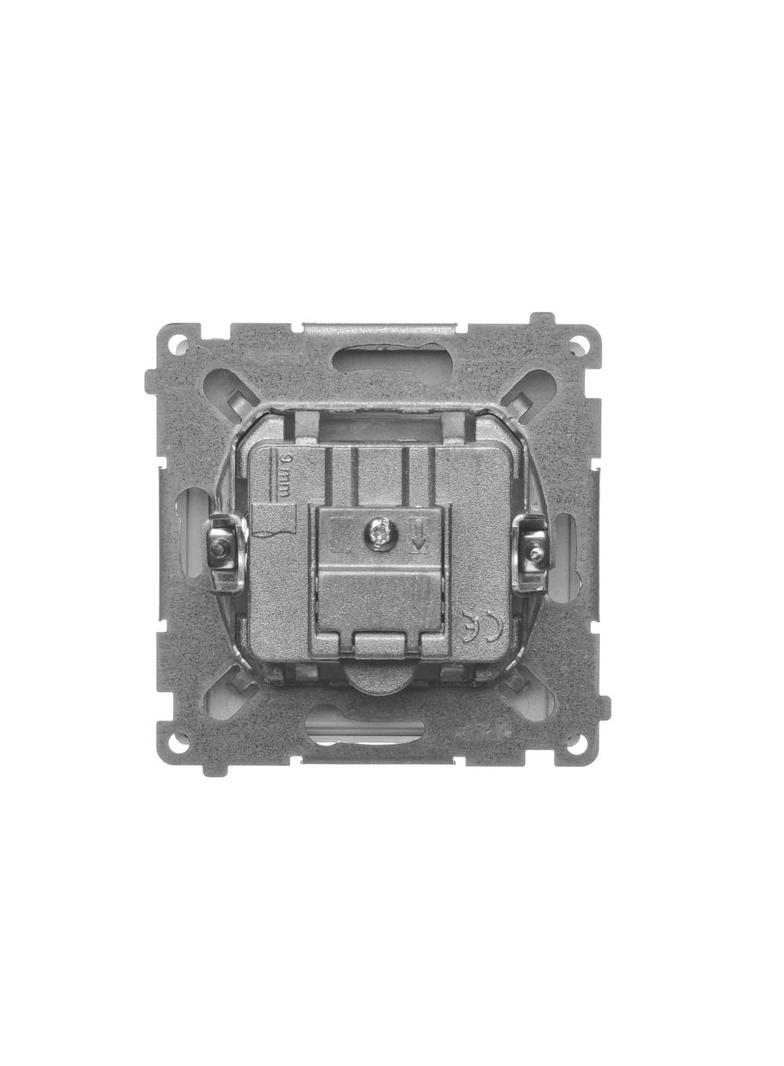 Simon Basic Gniazdo antenowe TV-DATA 1x wejście: 5–1000 MHz satynowy