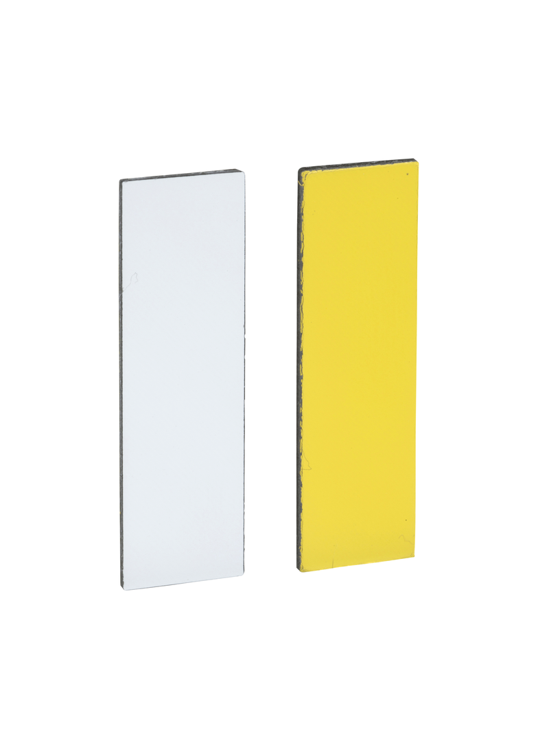 Harmony XB4 Etykieta o wymiarach 8X27mm do ramki 30X40mm BIAŁA/ŻÓŁTA ZBY0102 Schneider