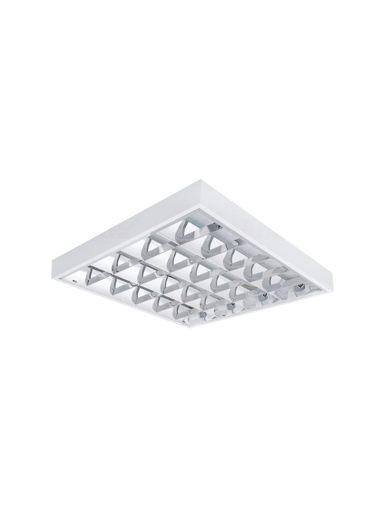 NOTUS 4LED 418 NT Oprawa rastrowa do T8 LED NOTUS 4LED 418 NT kwadratowy jednostronne 4 x max 18W ko