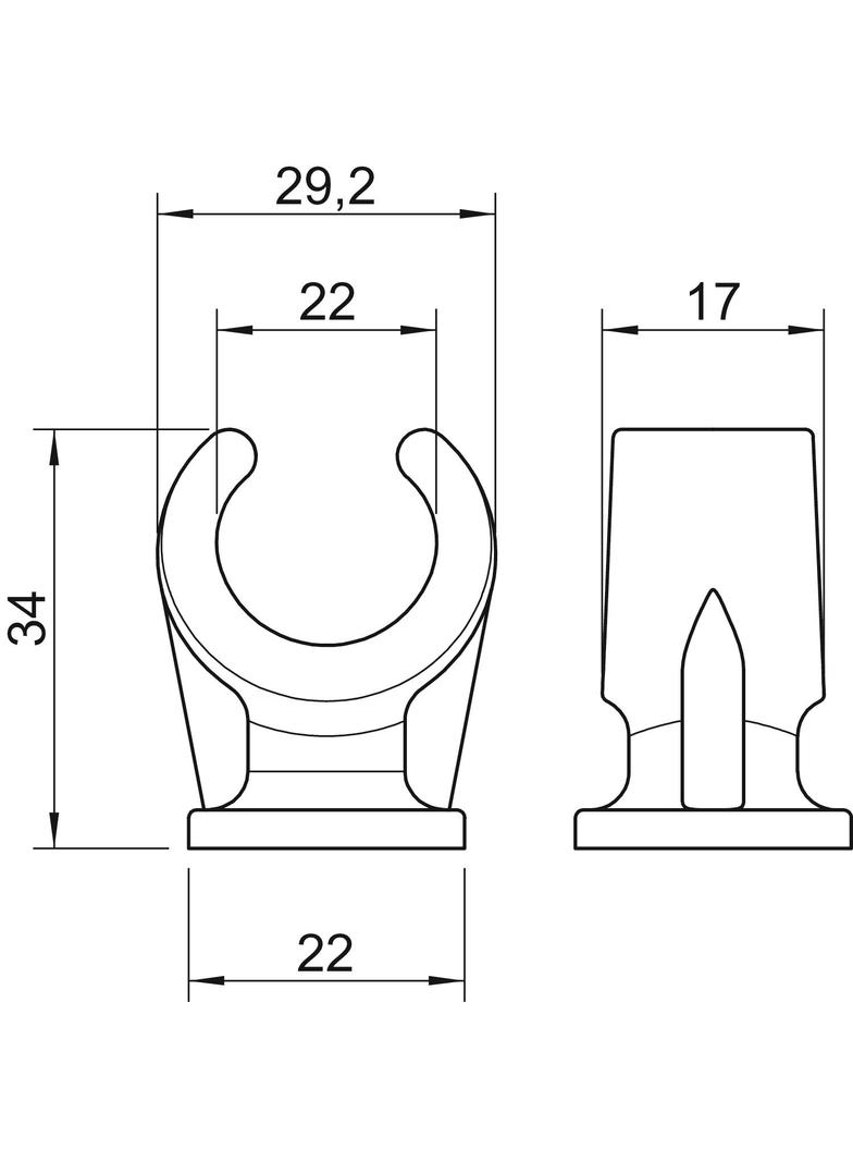 2962, UCHWYTY COKOŁOWE 20/22MM SZ.