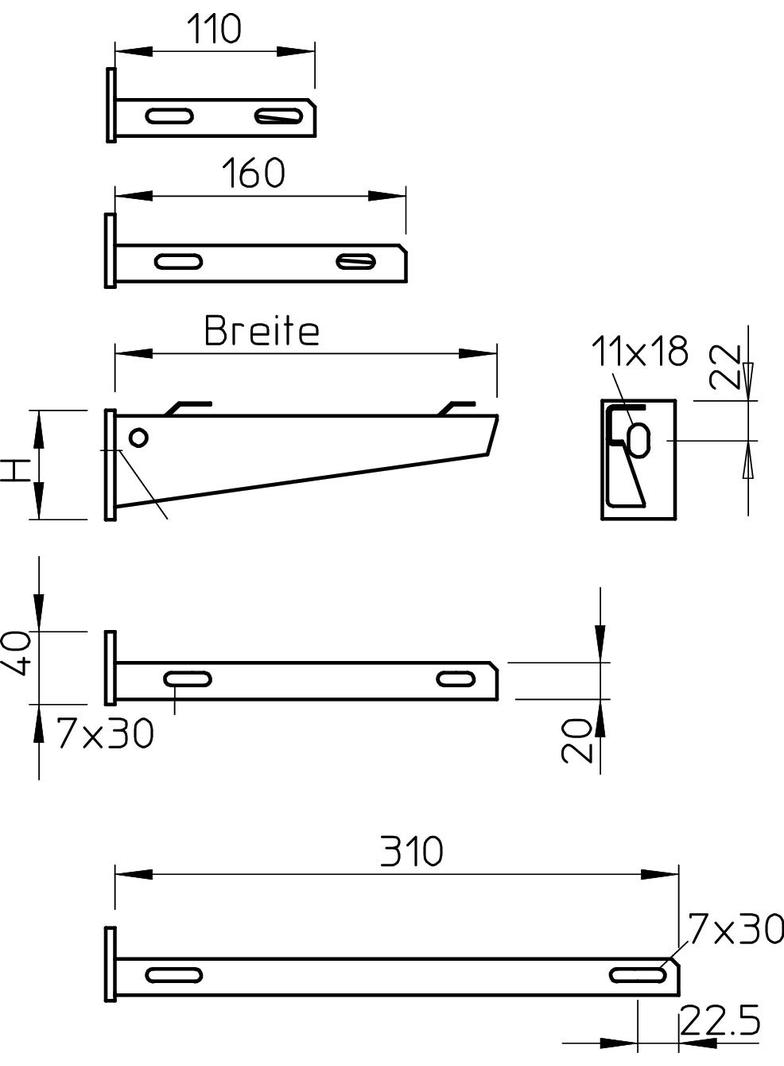 AW G 15/11, WYSIĘGNIK AW 110 VA DO KOR.SIATK