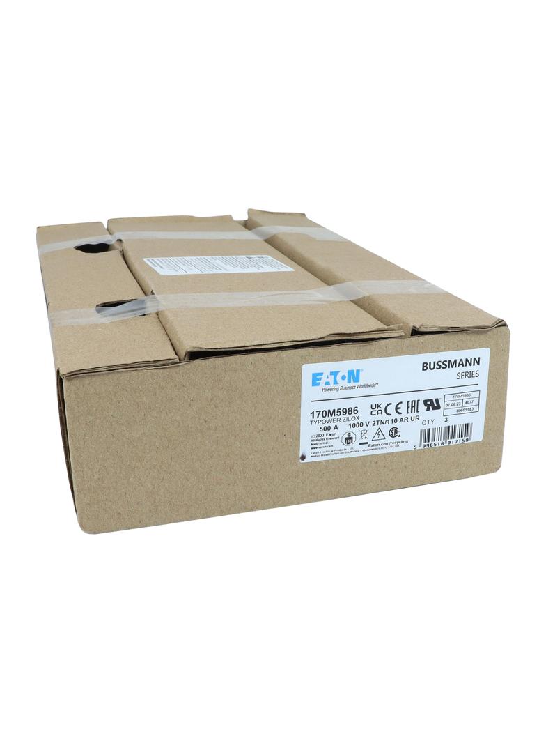 500A 1000V 2TN/110 aR INDICATOR FUSE Wkładka szybka 500A AC 1000V DIN 2 59x75x138 mm aR, 170M5986 EA