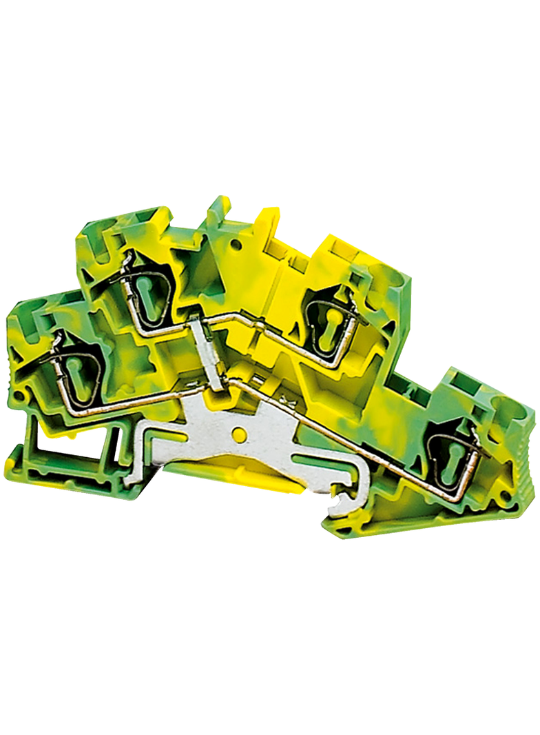 Złączki NSY, zacisk sprężynowy 2 poziomowy uziemienie ochronne NSYTRR44DPE