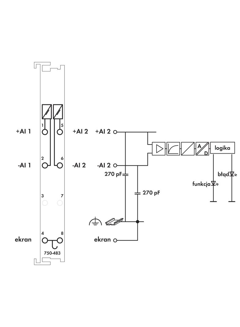 moduł 2AI 0-30V DC wejścia różnicowe