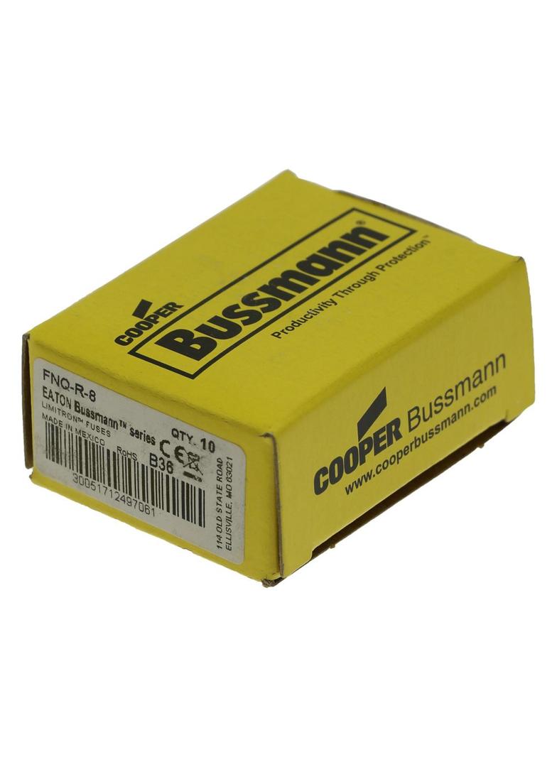 CLASS CC TIME DELAY 10 X 38 7.5A 600V AC 8A 600VAC klasa CC zwłoczna FNQ-R-8 EATON