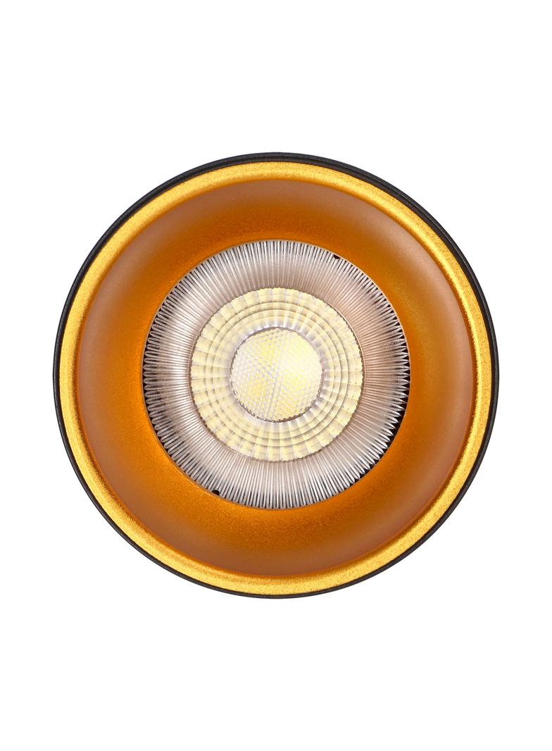 ELIZA, oprawa typu downlight, GU10 max. 35W, IP20, okrągła, czarno-złota, aluminium AD-OD-6521/B-C ORNO