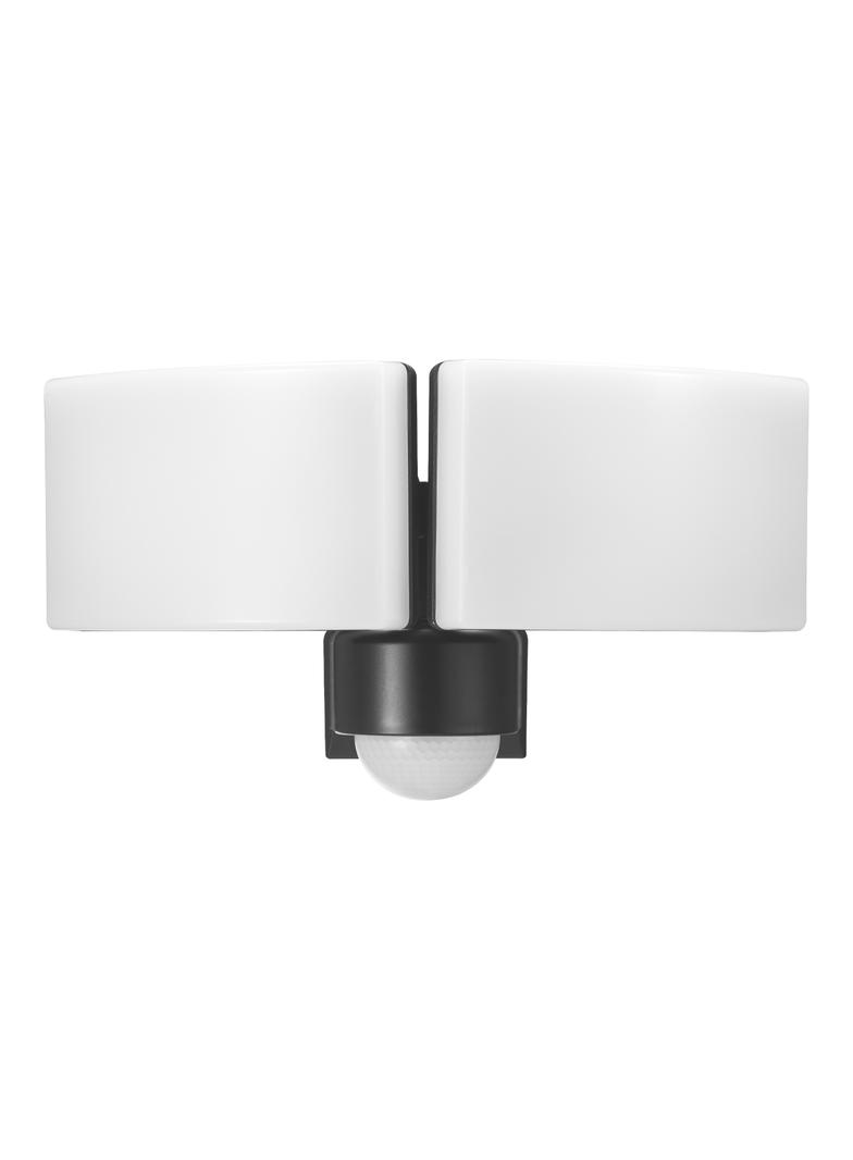 TOS DUO LED 2x20W podwójny naświetlacz ogrodowy z PIR, 2x1600lm, IP65, 4000K, PC, szary