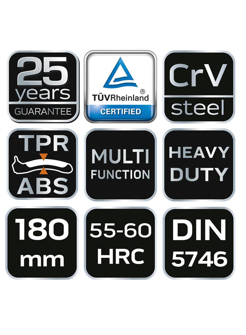 Szczypce boczne 180 mm