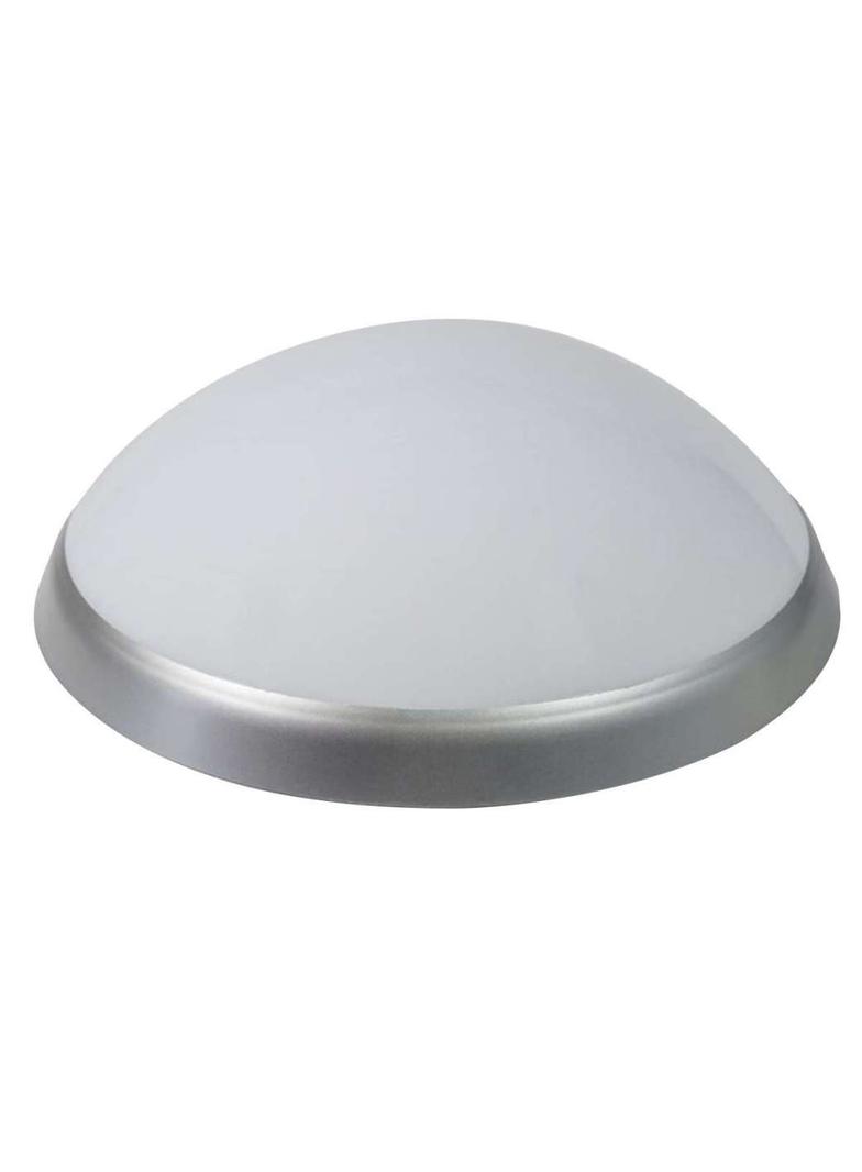 Oprawa ośw. PANTERA srebrny pierścień, klosz mleczny, płytka LED, zintegr. czujn.ruchu i funk.koryta