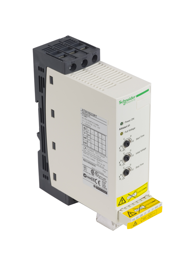 Softstart Układ łagodnego rozruchu ATS01 3 fazowe 460/480VAC 50/60Hz 11kW 22A IP20 ATS01N222RT Schneider