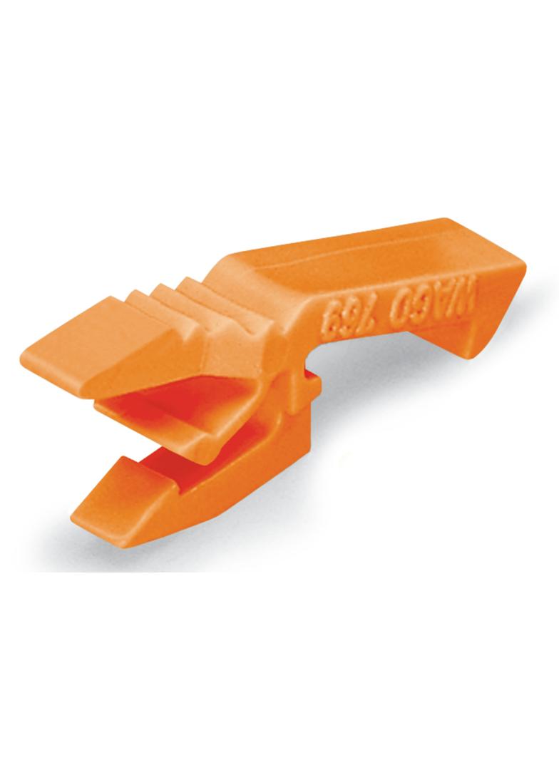 zaczep montażowy do wtyków 1-torowych pomarańczowy
