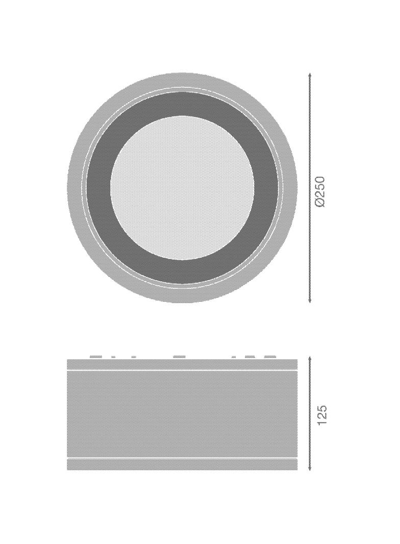 Oprawa DOWNLIGHT SURFACE DN 250 P 45W 840 36D IP65 WT