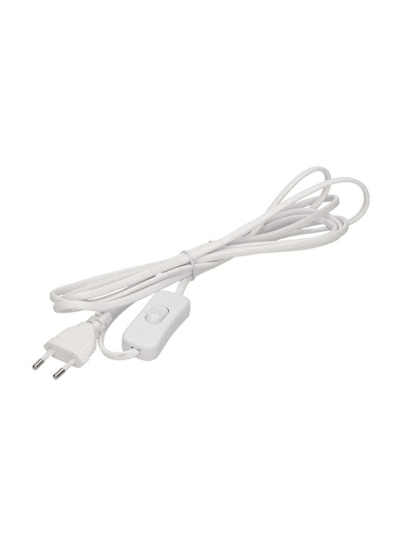 Przewód zasilający z wyłącznikiem on/off i płaską wtyczką przewód 3m biały OR-AE-1394/W ORNO