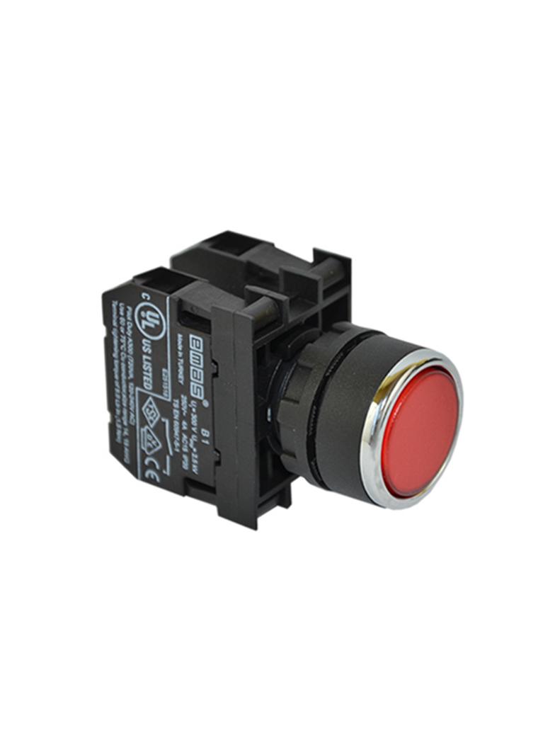 Przycisk kryty 1NO+1NC czerwony