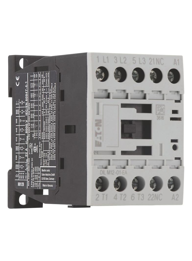 DILM12-01-EA(24VDC) Stycznik 5,5kW 400V sterowanie 24VDC 190036 EATON