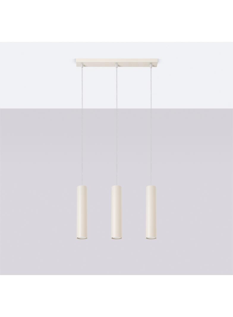 Sollux Lampa wisząca LAGOS 3L beżowa SL.1481