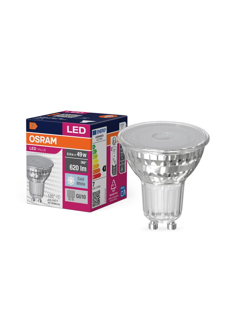 Lampa LED VALUE non-dim PAR16 80 120° 6,9W 840 GU10
