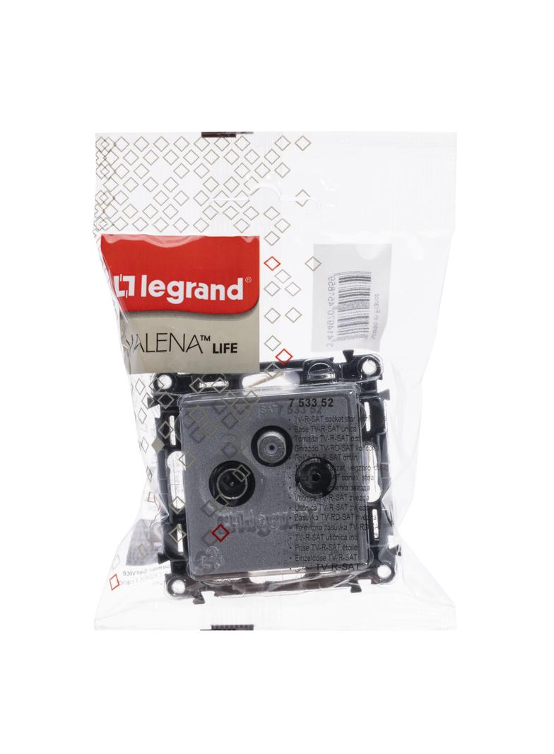 VALENA LIFE GNIAZDO TV-RD-SAT ALUMINIUM, Legrand