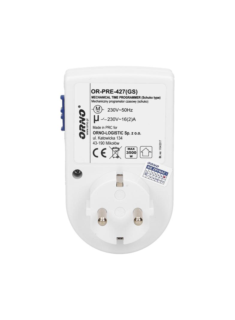 Programator czasowy mechaniczny MINI wersja Schuko OR-PRE-427(GS) ORNO