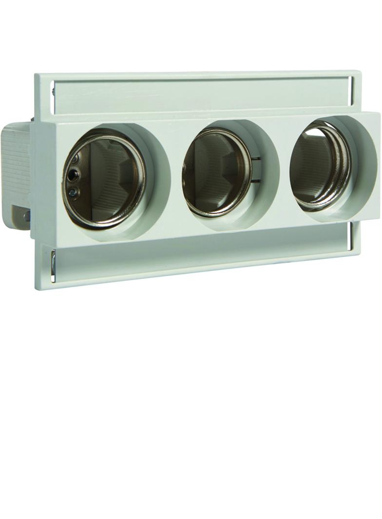 Gniazdo bezp. ceram. DIII E33 3P 63A 500V TS35 zac.pałąk. 10mm2 LE33K-3 HAGER