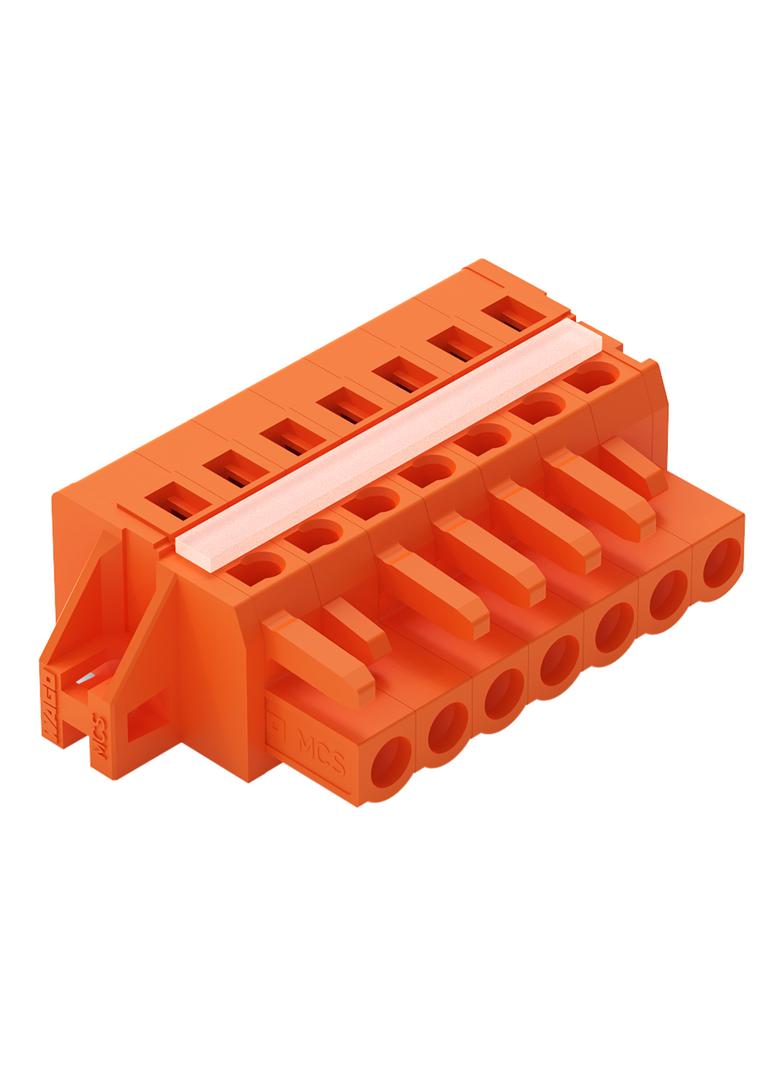 Gniazdo MCS-MIDI Classic 7-biegunowe pomarańczowe raster 5,08mm /50szt./ 231-307/027-000 WAGO