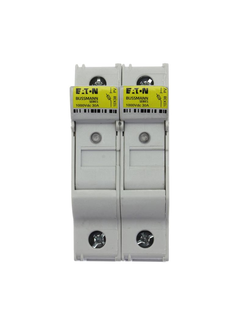 2P 10x38MFH30A1000Vdc gPV with indicator Podstawa wkładki cylindrycznej 10x38 gPV 2P 32A 1000VDC wsk