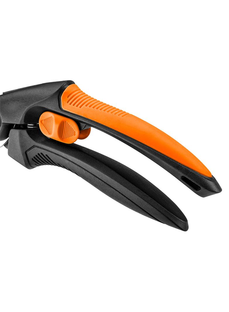 Sekator kowadełkowy 210 mm, zakres do 20 mm, materiał: PP, uchwyt pokryty gumą TPR