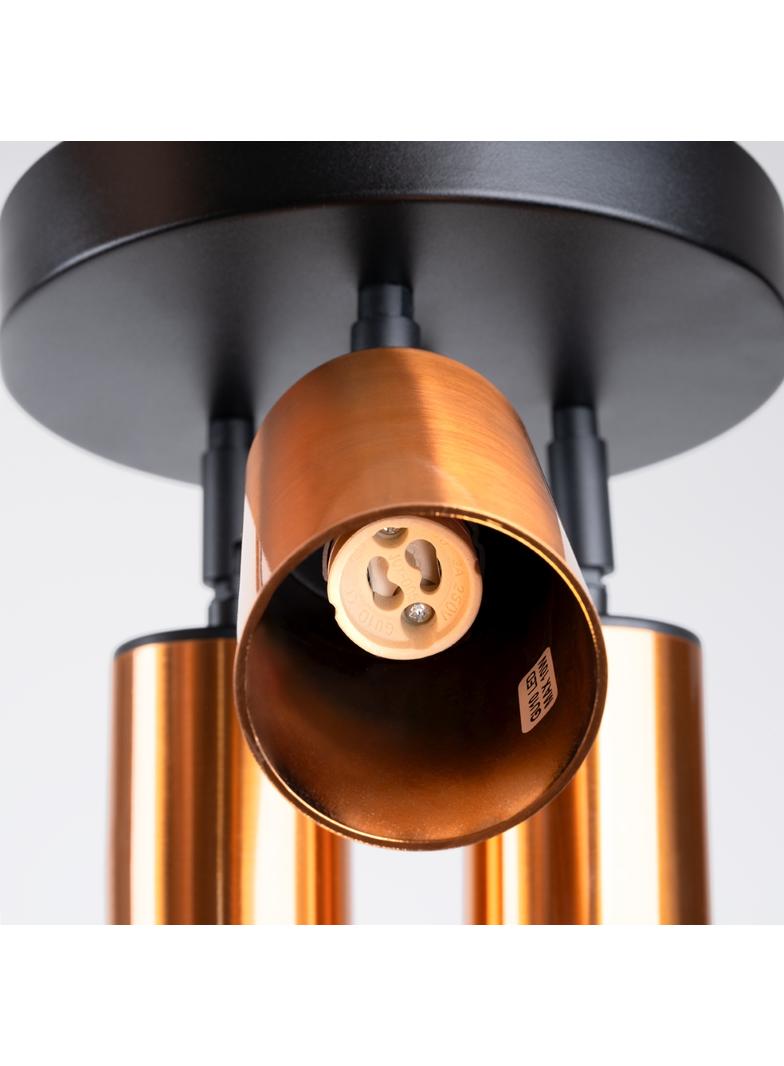 Plafon WINX 3P czarny/miedź