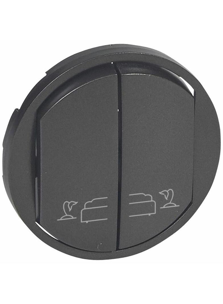 CELIANE - Klawisz podwójny z symbolem lampki nocnej grafitowy, Legrand