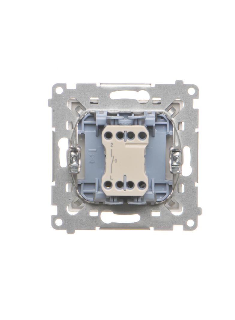 Simon 55 Przycisk zwierny /światło/ szybkozłączka Szampański mat