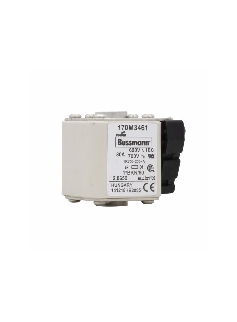 FUSE 80A 690V 1*BKN/50 AR UC Wkładka szybka 80A AC 690V rozmiar 1 45x59x51 mm aR IE 170M3461 EATON